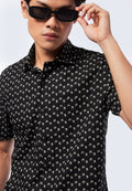 Slim Fit Printed Short Sleeve Shirt