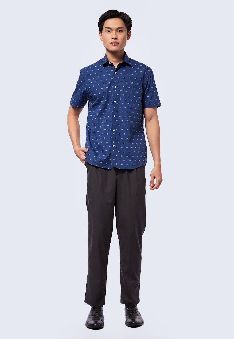 Slim Fit Printed Short Sleeve Shirt