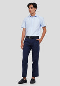 Short Sleeve Textured Stretch Shirt