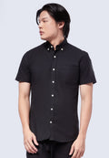 Short Sleeve Oxford Shirt Black