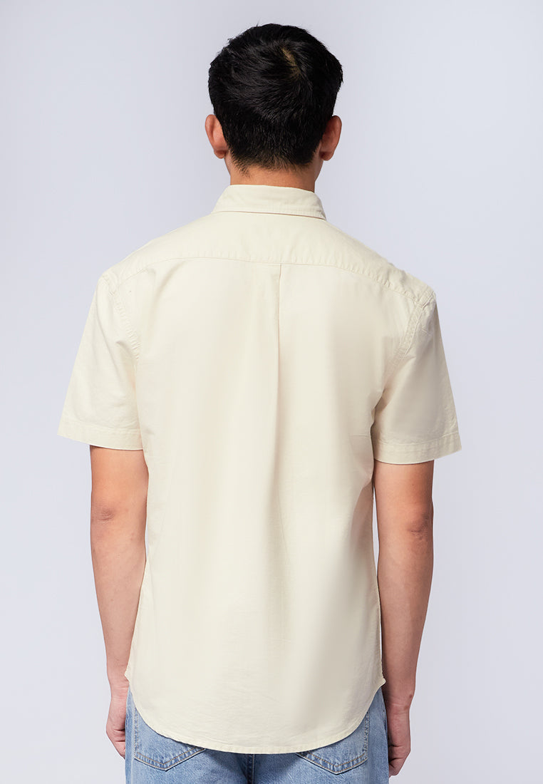 Slim Fit Short Sleeve Oxford Shirt