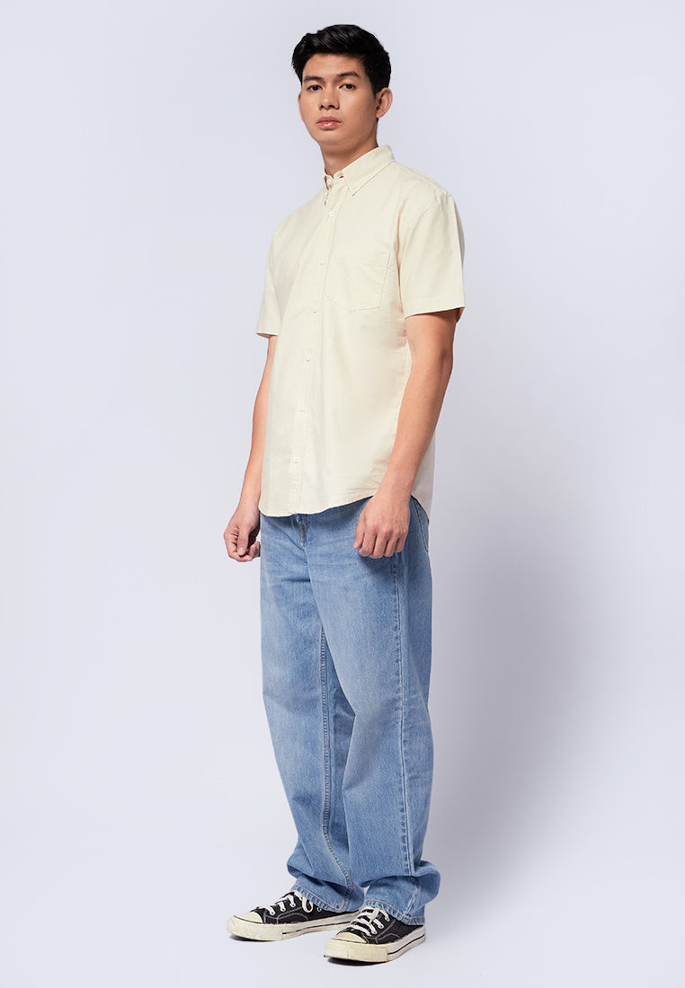 Slim Fit Short Sleeve Oxford Shirt