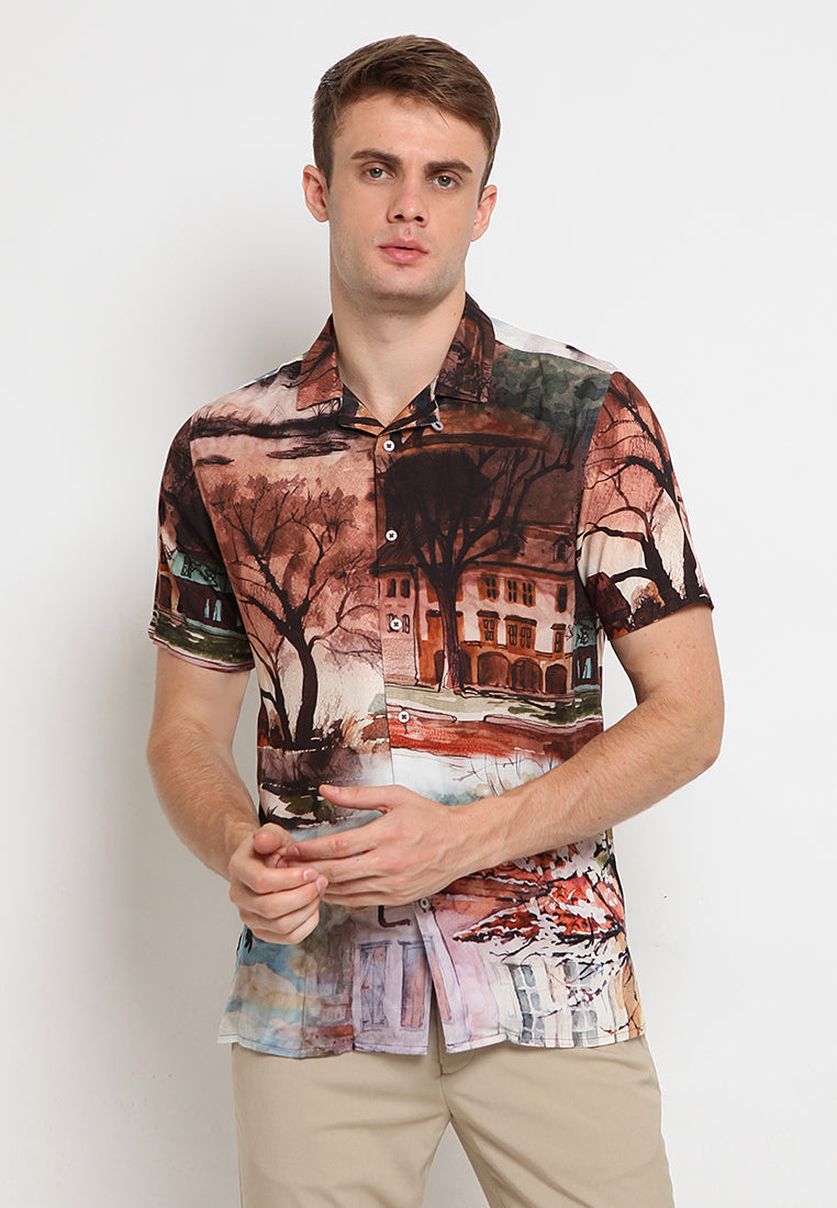 Cuban collar shirt