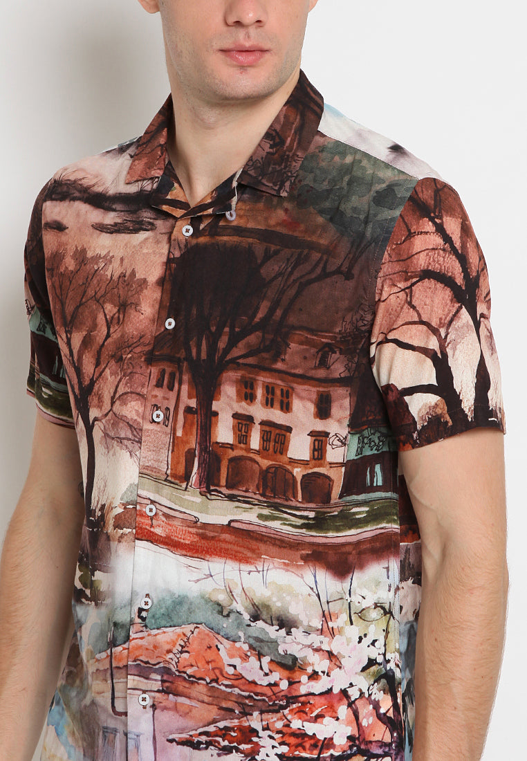 Cuban collar shirt