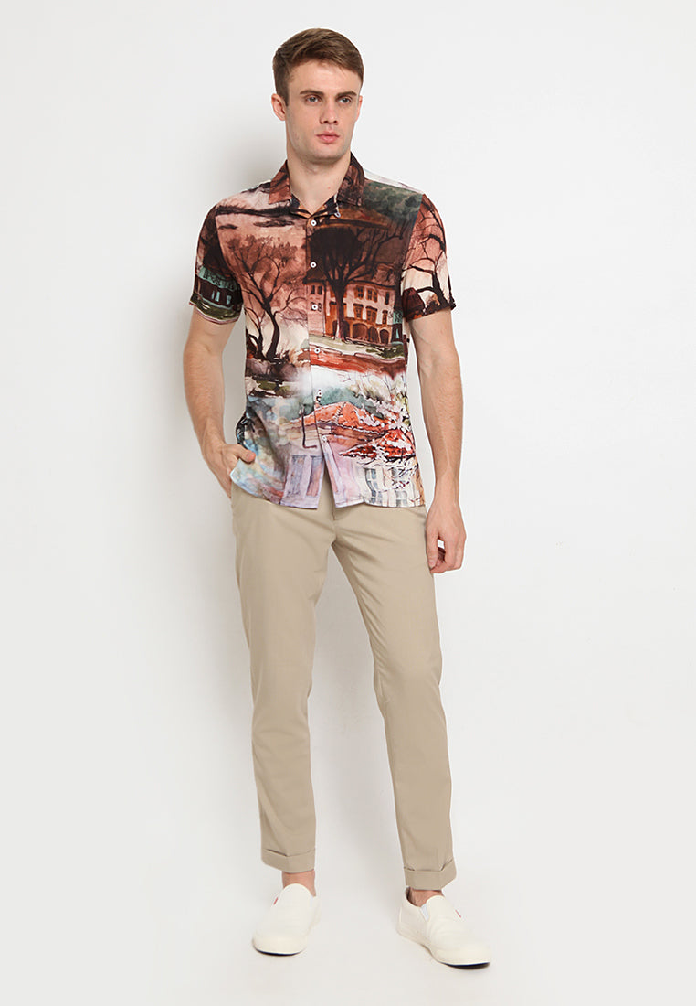 Cuban collar shirt