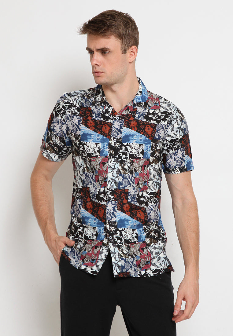 Cuban collar shirt
