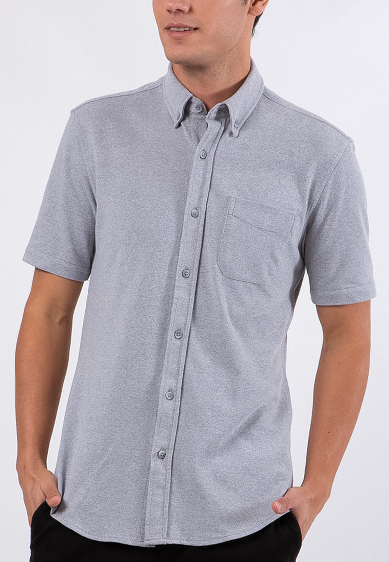 Slim Fit Short Sleeves Shirt