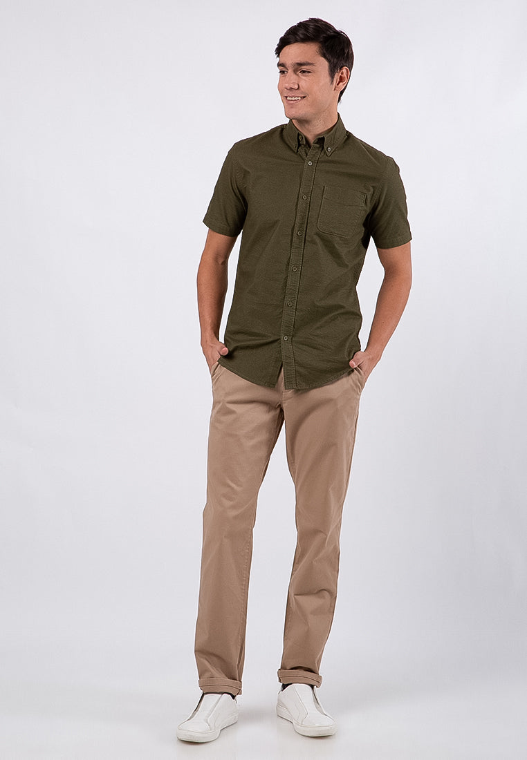 Slim Fit Short Sleeves Shirt