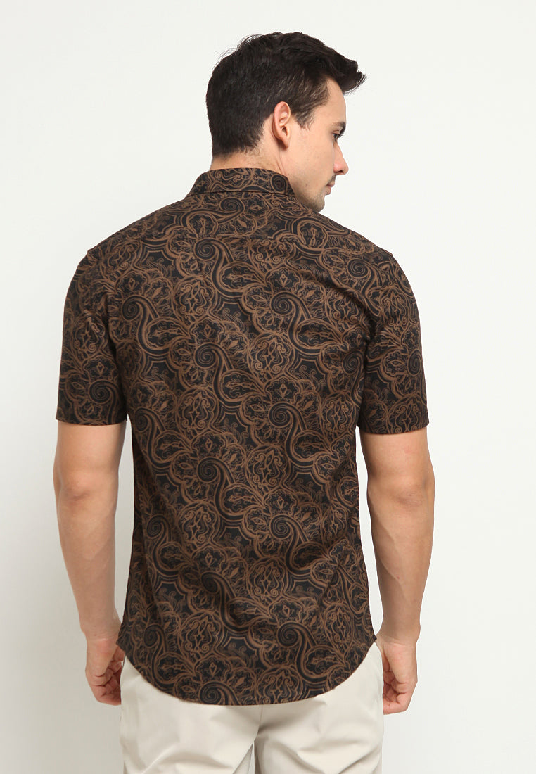 Printed short sleeve shirt