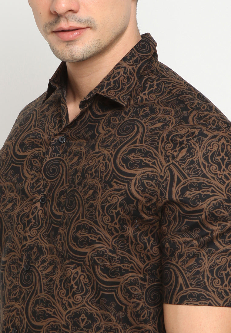 Printed short sleeve shirt
