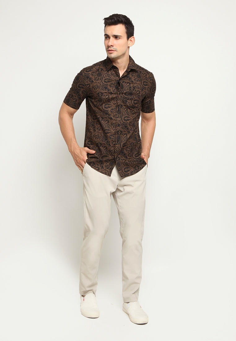 Printed short sleeve shirt