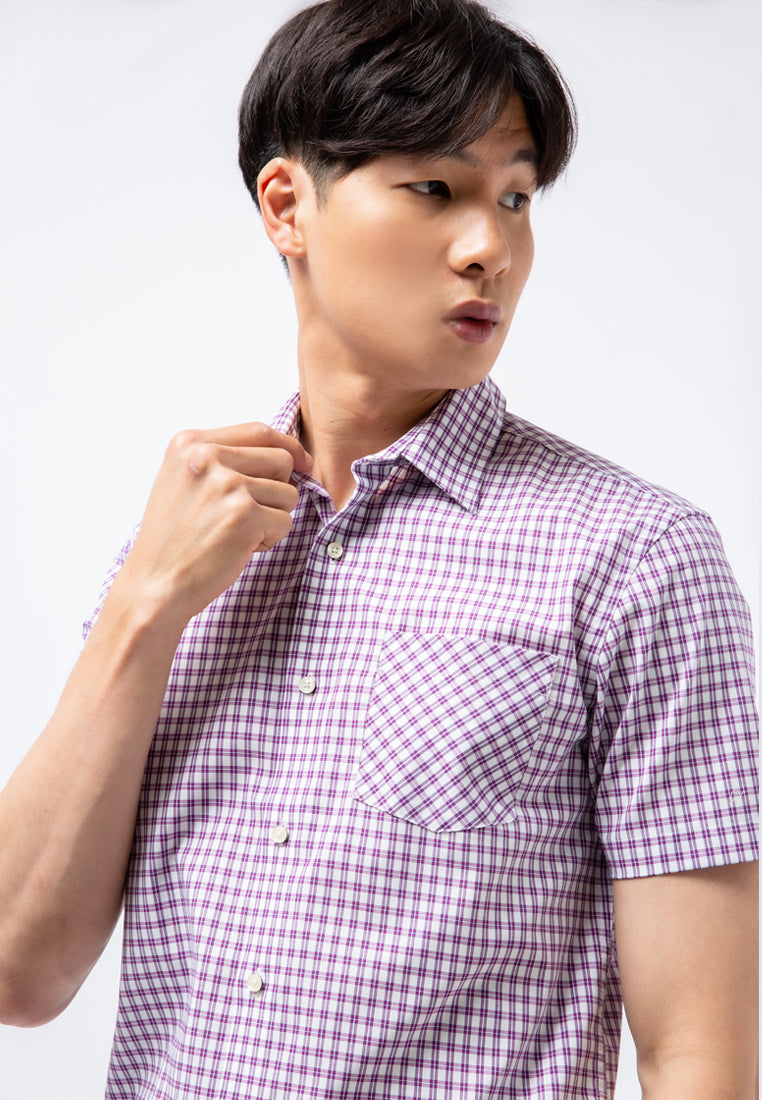 Slim Fit Short Sleeve Printed Shirt