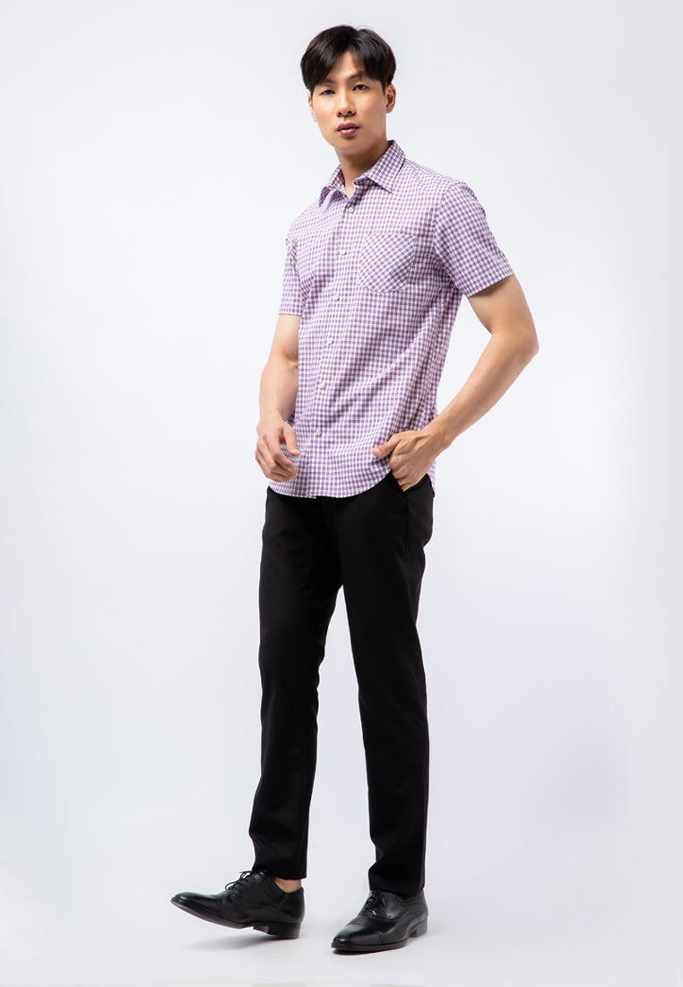 Slim Fit Short Sleeve Printed Shirt