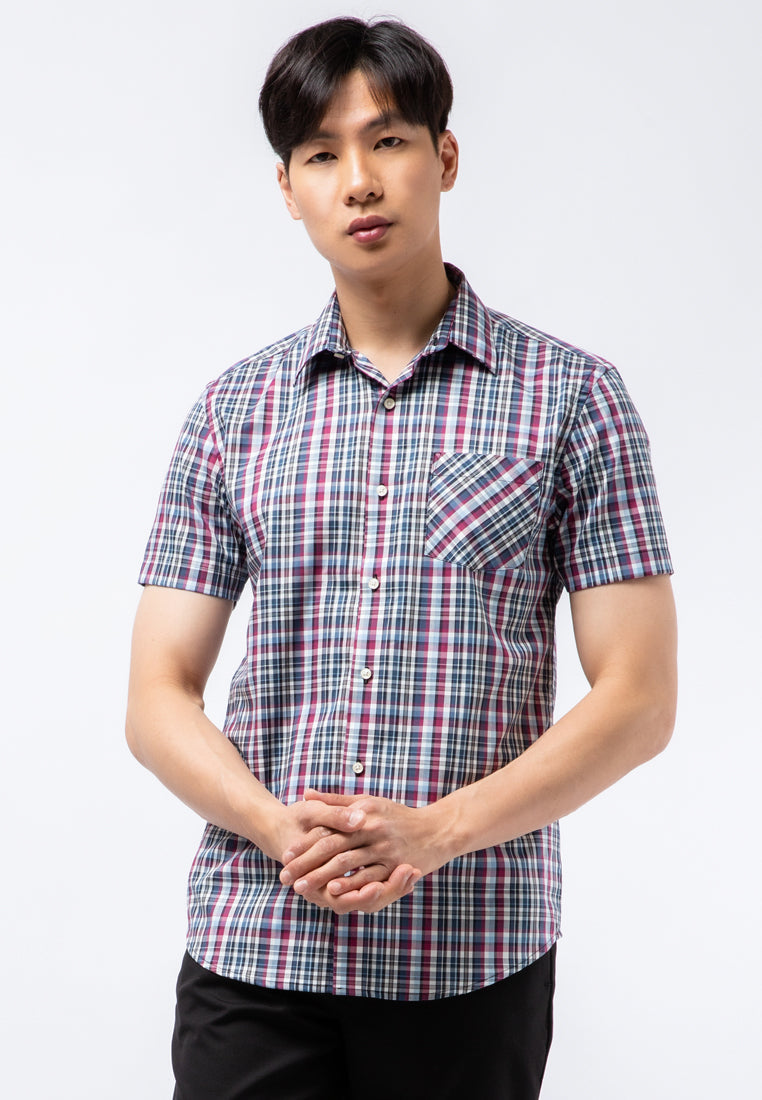 Slim Fit Short Sleeve Printed Shirt