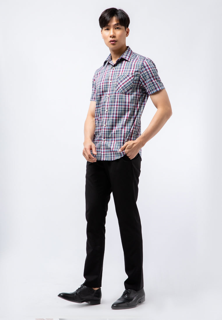 Slim Fit Short Sleeve Printed Shirt