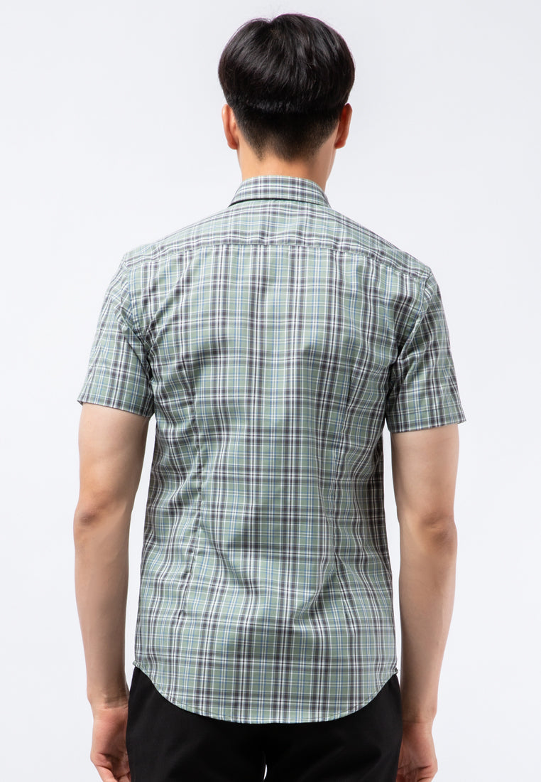 Slim Fit Short Sleeve Printed Shirt