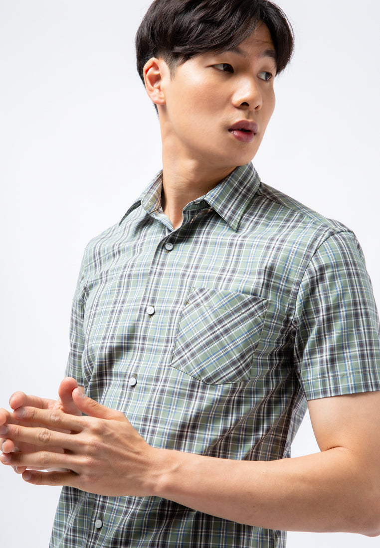 Slim Fit Short Sleeve Printed Shirt