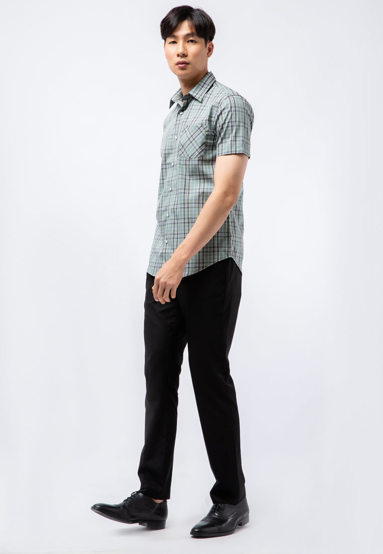 Slim Fit Short Sleeve Printed Shirt