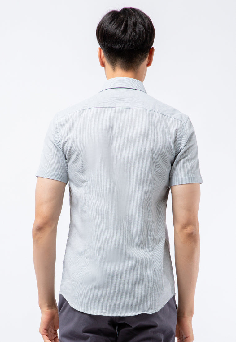 Slim Fit Short Sleeve Printed Shirt