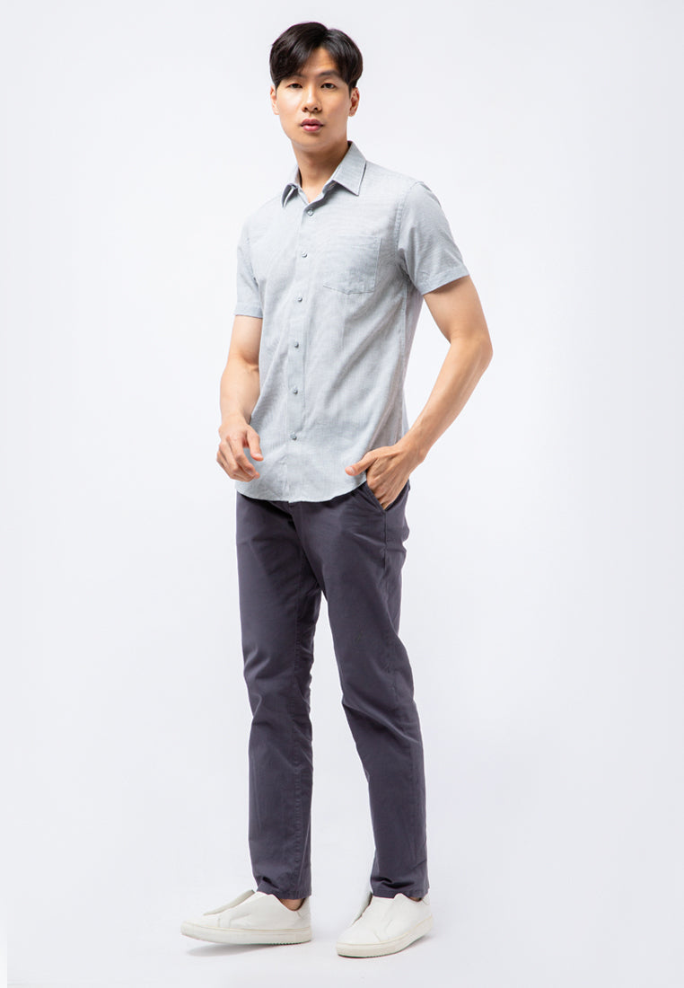 Slim Fit Short Sleeve Printed Shirt