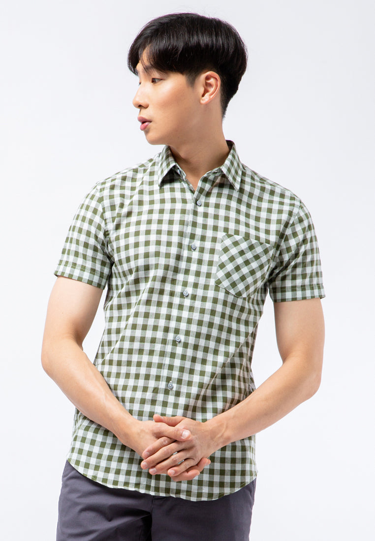 Slim Fit Short Sleeve Printed Shirt