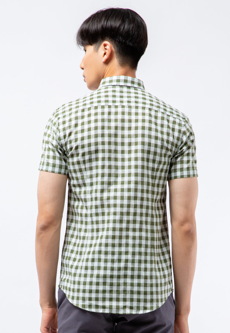Slim Fit Short Sleeve Printed Shirt