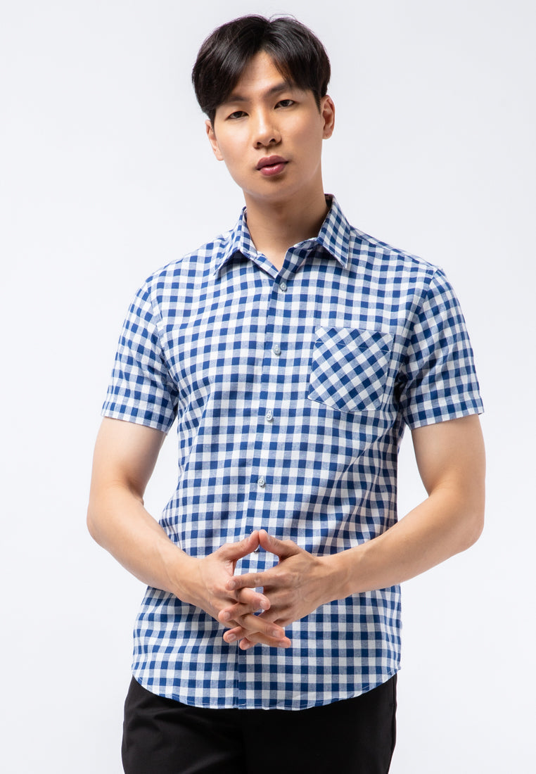 Slim Fit Short Sleeve Printed Shirt