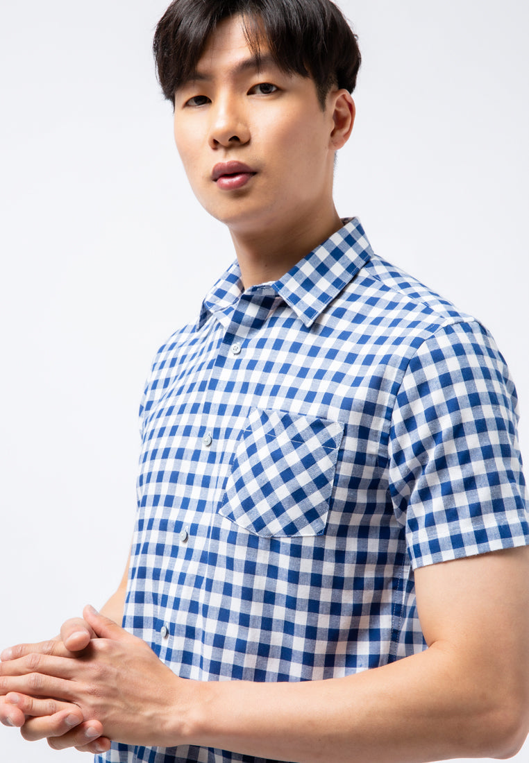 Slim Fit Short Sleeve Printed Shirt