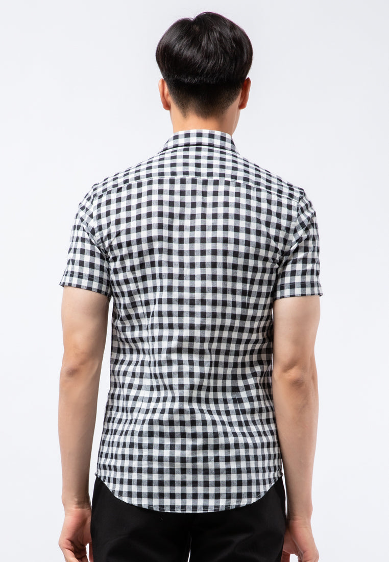 Slim Fit Short Sleeve Printed Shirt
