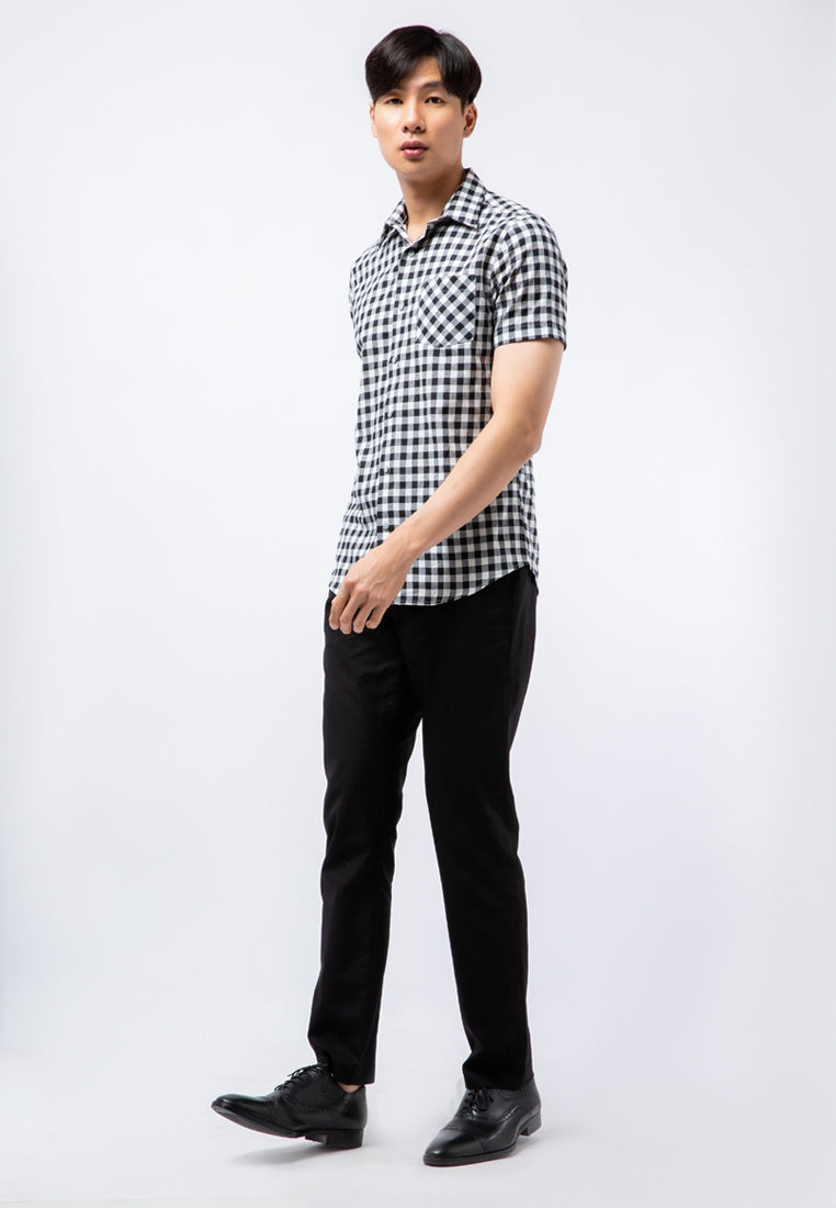 Slim Fit Short Sleeve Printed Shirt