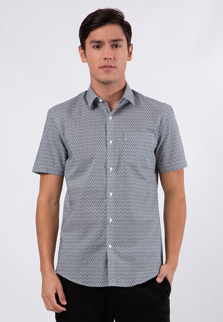 Slim Fit Short Sleeves Shirt
