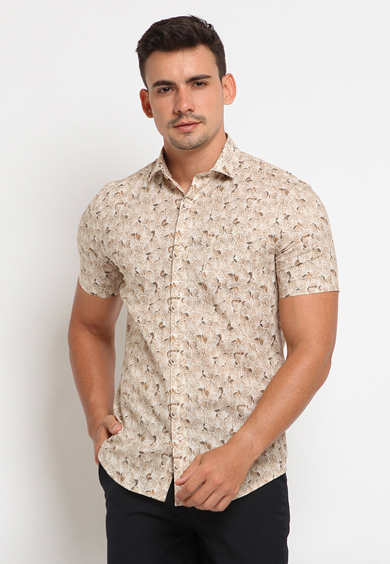 Printed short sleeves shirt