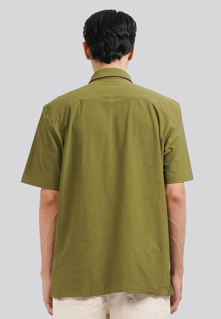 Quick Dry Short Sleeve Knit Shirt Olive
