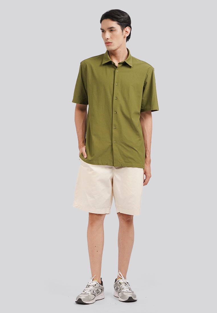 Quick Dry Short Sleeve Knit Shirt Olive