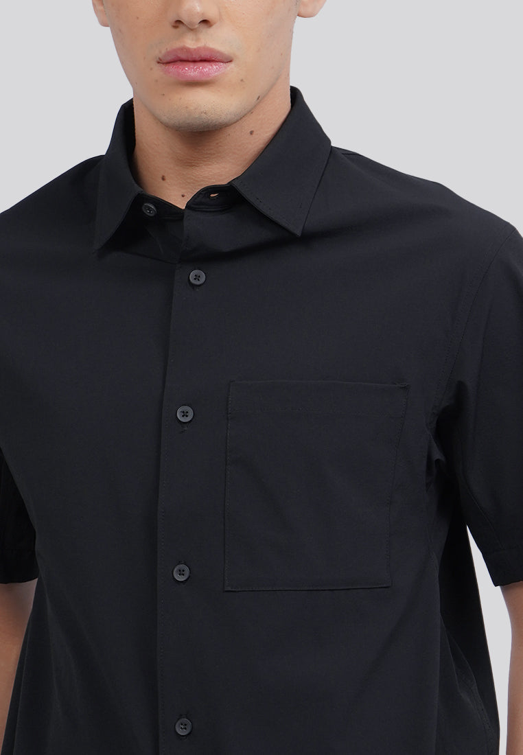 4-Way Stretch Short Sleeve Shirt Black
