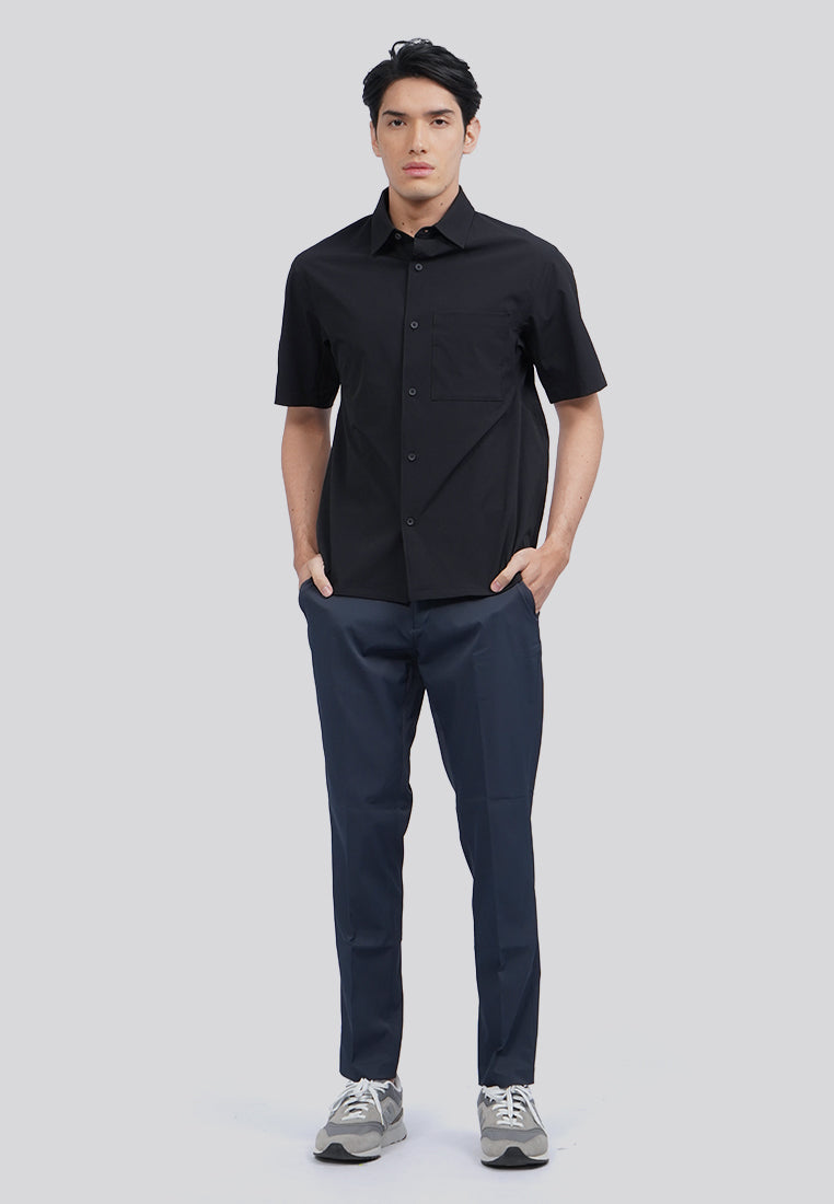 4-Way Stretch Short Sleeve Shirt Black