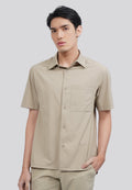 4-Way Stretch Short Sleeve Shirt Taupe