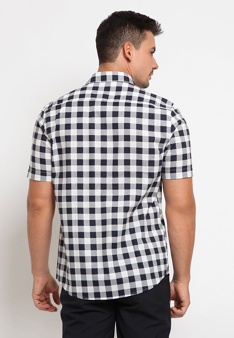 Checked short sleeves shirt
