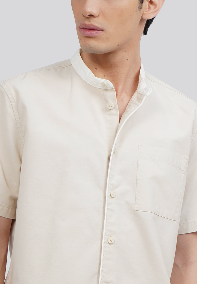 Regular Fit Short Sleeve Koko Shirt Beige