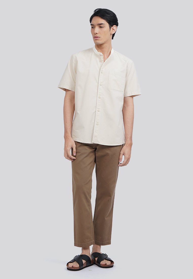 Regular Fit Short Sleeve Koko Shirt Beige