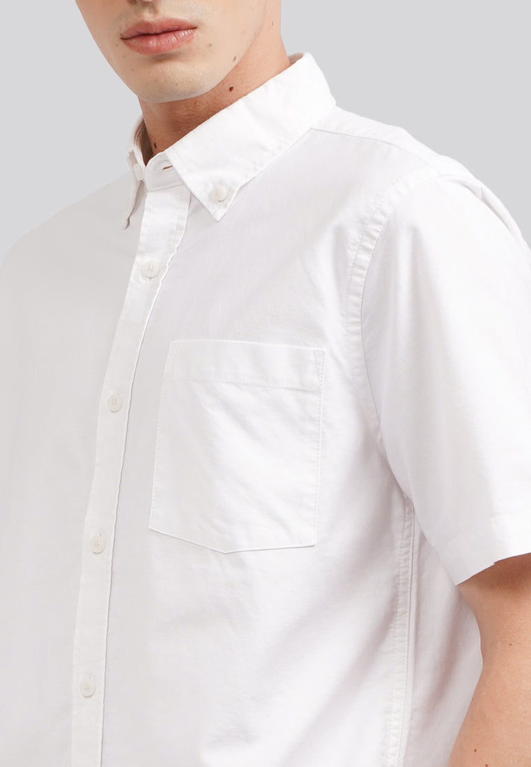 Regular Fit Short Sleeve Basic Shirt