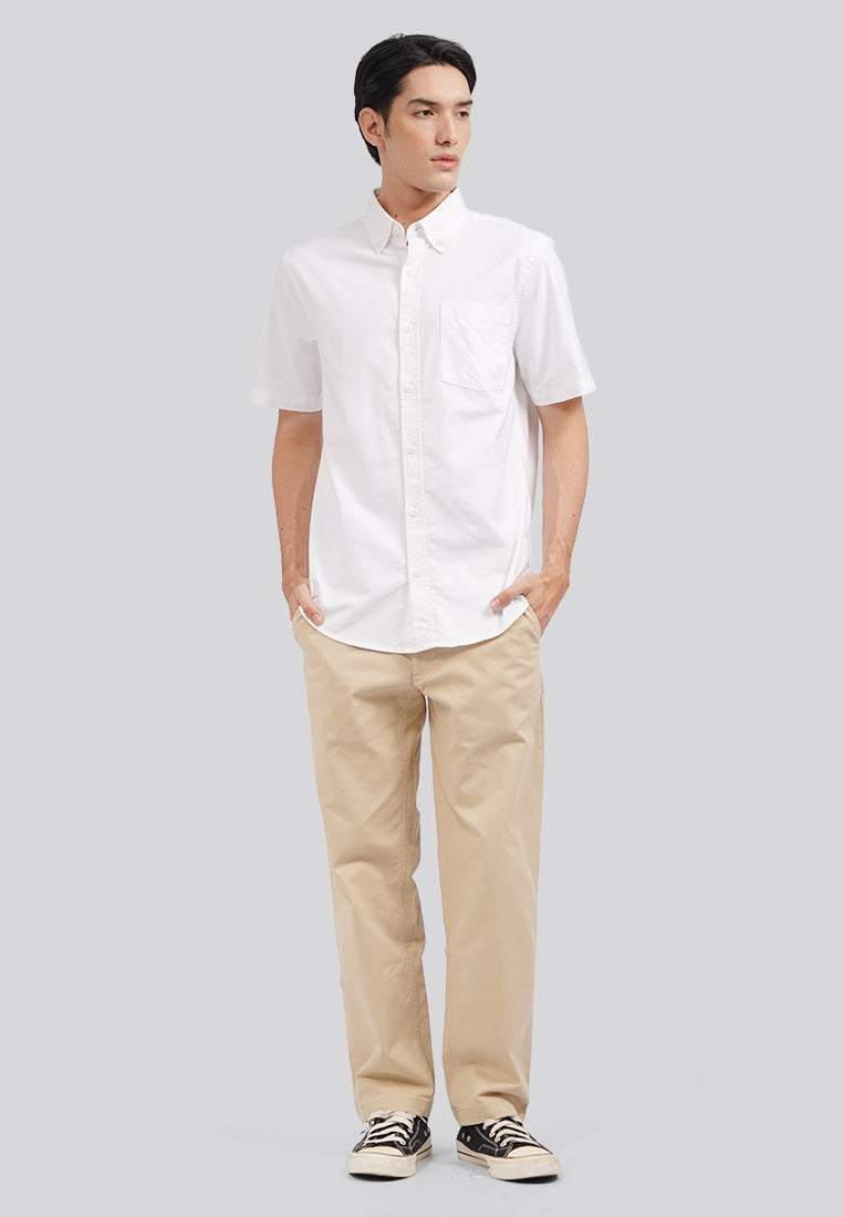 Regular Fit Short Sleeve Basic Shirt