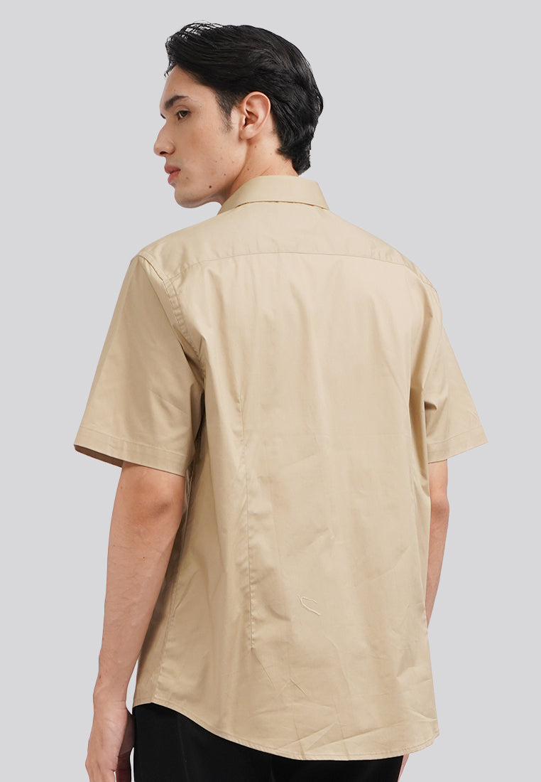 Short Sleeve Stretch Shirt Oat