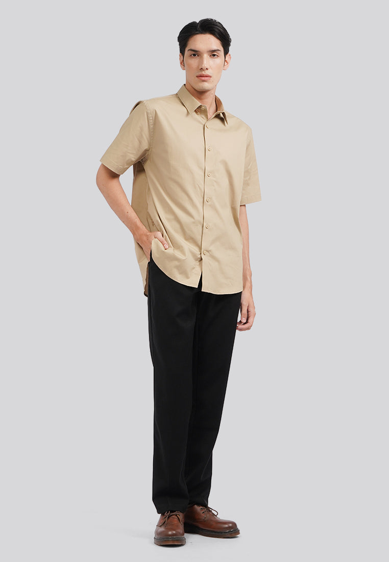 Short Sleeve Stretch Shirt Oat