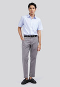 Regular Fit Short Sleeve Stripes Shirt Sky Blue