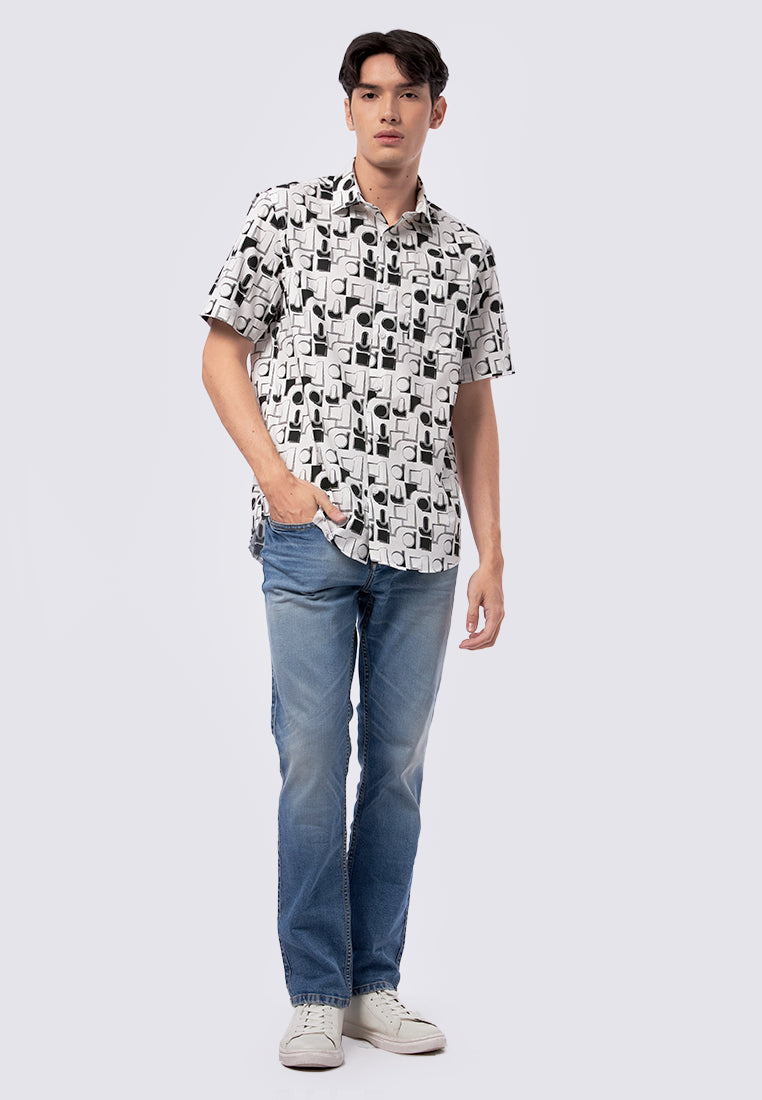 Regular Fit Printed Short Sleeve Shirt