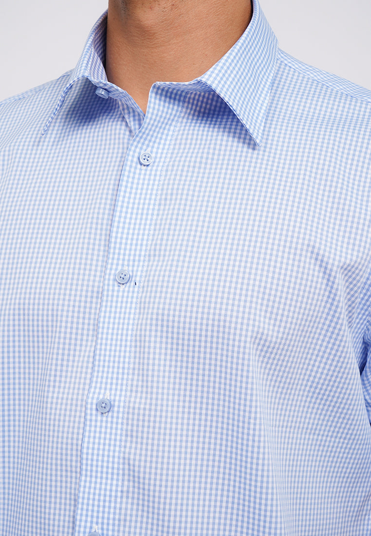 Slim Fit Short Sleeve Check Shirt