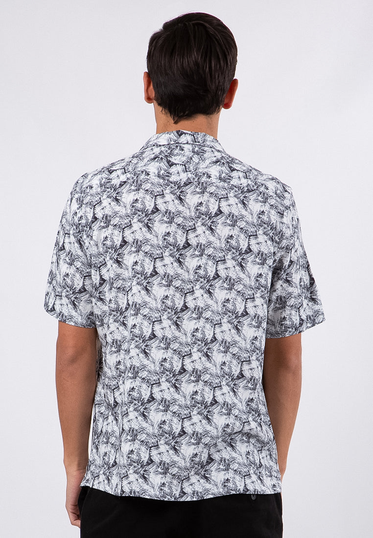 Rayon Printed Short Sleeves Shirt