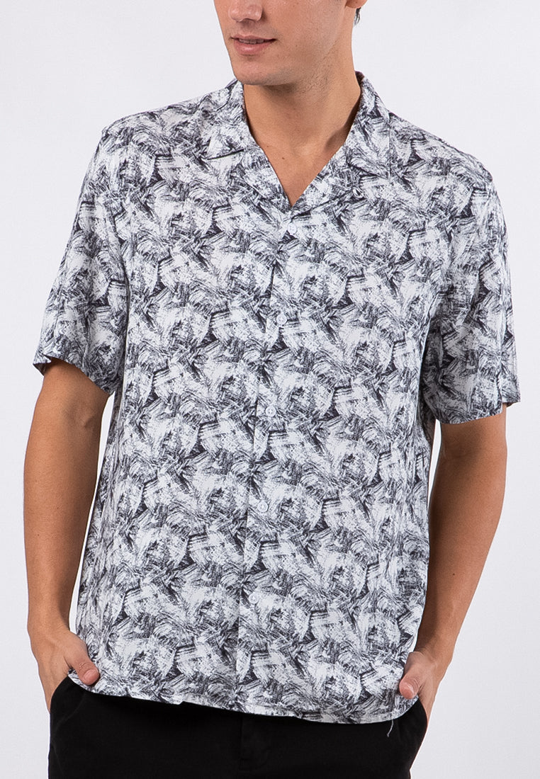 Rayon Printed Short Sleeves Shirt