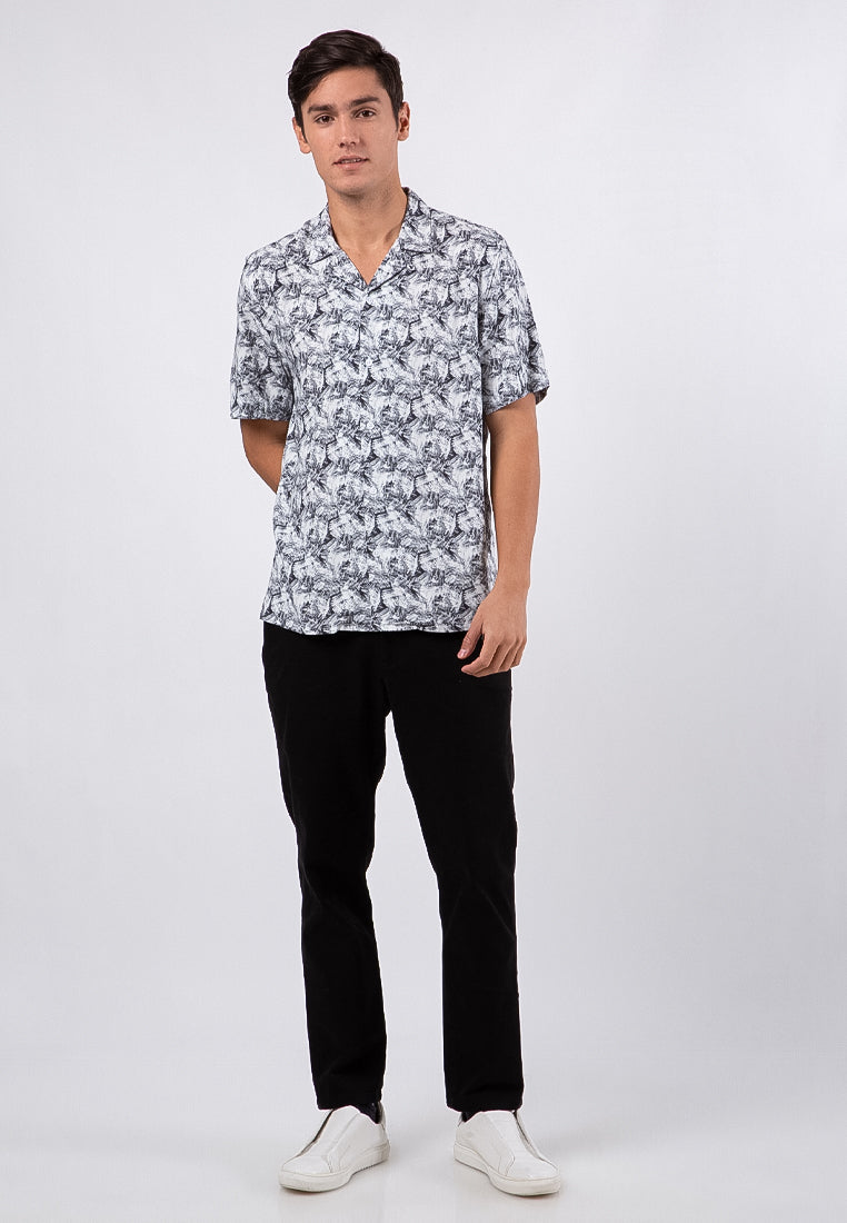 Rayon Printed Short Sleeves Shirt